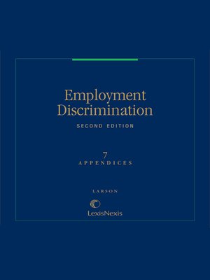 cover image of Larson's Employment Discrimination